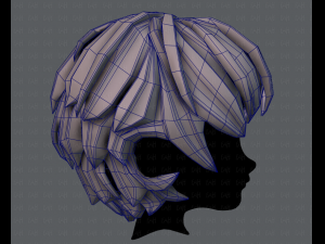 3d hair style for boy v21 3D 模型