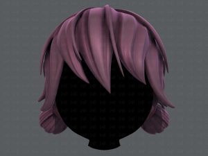 3d hair style for girl v22 Modelo 3D