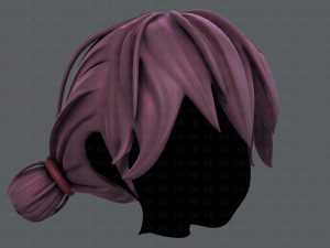 3d hair style for girl v22 Modelo 3D