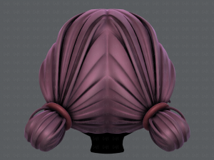 3d hair style for girl v22 Modelo 3D