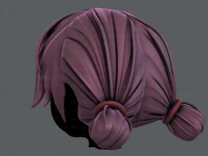 3d hair style for girl v22 3D Model