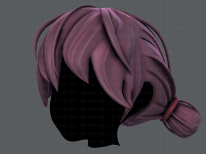 3d hair style for girl v22 Modelo 3D