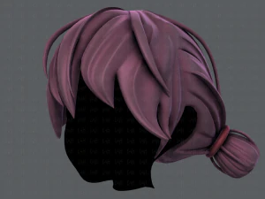 3d hair style for girl v22 3D Model