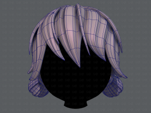3d hair style for girl v22 Modelo 3D