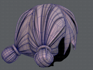 3d hair style for girl v22 Modelo 3D