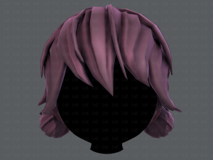 3d hair style for girl v22 Modelo 3D