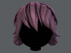 3d hair style for girl v22 3D Model
