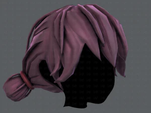 3d hair style for girl v22 3D Model