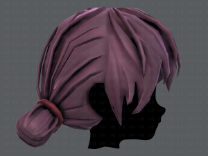 3d hair style for girl v22 Modelo 3D