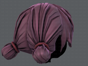 3d hair style for girl v22 Modelo 3D