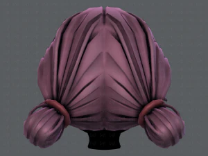3d hair style for girl v22 3D Model