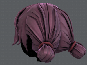 3d hair style for girl v22 Modelo 3D