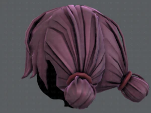 3d hair style for girl v22 3D Model