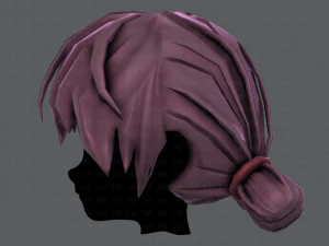3d hair style for girl v22 3D Model