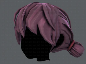 3d hair style for girl v22 3D Model
