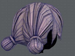 3d hair style for girl v22 Modelo 3D