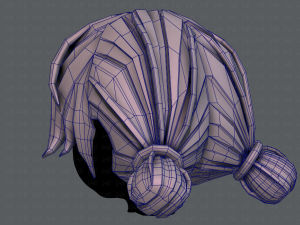3d hair style for girl v22 Modelo 3D