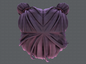 3d hair style for girl v22 Modelo 3D