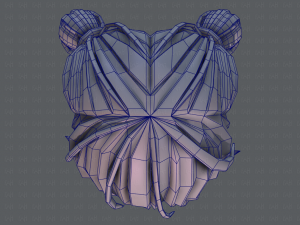 3d hair style for girl v22 Modelo 3D