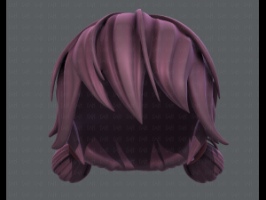 3d hair style for girl v22 Modelo 3D