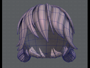 3d hair style for girl v22 Modelo 3D