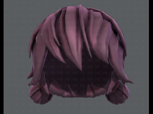 3d hair style for girl v22 3D Model