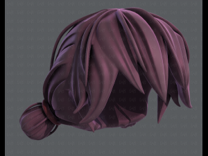 3d hair style for girl v22 Modelo 3D