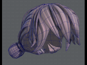 3d hair style for girl v22 Modelo 3D