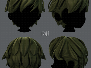 3d hair style for boy v22 3D Модель
