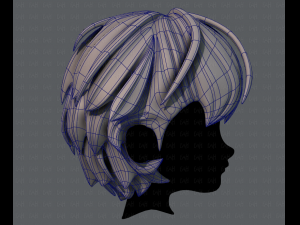 3d hair style for boy v22 Model 3D