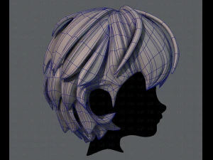 少年 v22 の 3d ヘア スタイル 3Dモデル