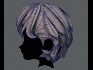 少年 v22 の 3d ヘア スタイル 3Dモデル
