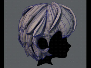 少年 v22 の 3d ヘア スタイル 3Dモデル
