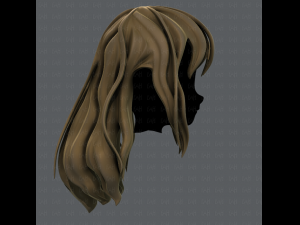 3d hair style for girl v23 3D Model