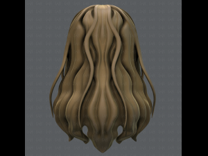 3d hair style for girl v23 3D Model