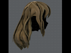 3d hair style for girl v23 3D Model