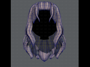 3d hair style for girl v23 3D Model