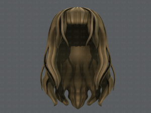 3d hair style for girl v23 3D Model