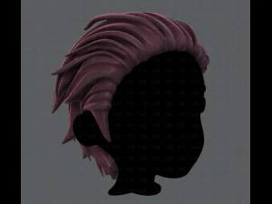 3d hair style for boy v23 3D Model