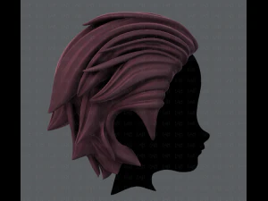 3d hair style for boy v23 3D Model
