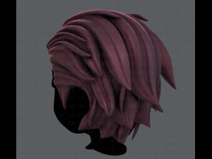 3d hair style for boy v23 3D Model