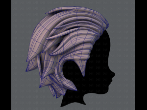 3d hair style for boy v23 Model 3D