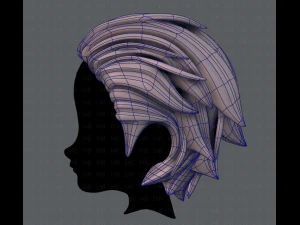 3d hair style for boy v23 3D Model