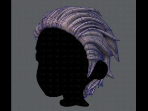 3d hair style for boy v23 3D Model