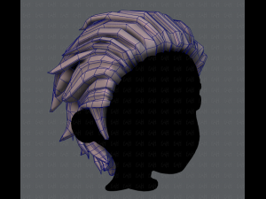 3d hair style for boy v23 Model 3D