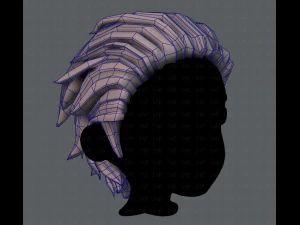 3d hair style for boy v23 3D Model