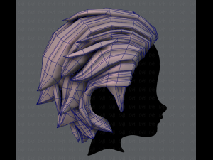 3d hair style for boy v23 Model 3D