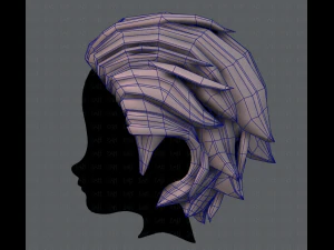 3d hair style for boy v23 3D Model
