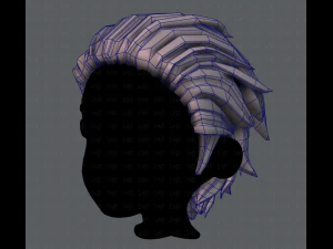 3d hair style for boy v23 3D Model