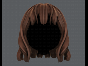 3d hair style for girl v24 Model 3D